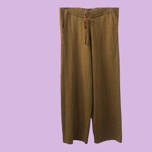 La Maison par Molly Bracken long pants women's large gold glitter slacks.